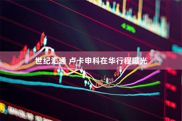 世纪汇通 卢卡申科在华行程曝光