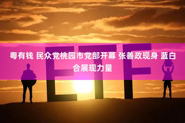 粤有钱 民众党桃园市党部开幕 张善政现身 蓝白合展现力量